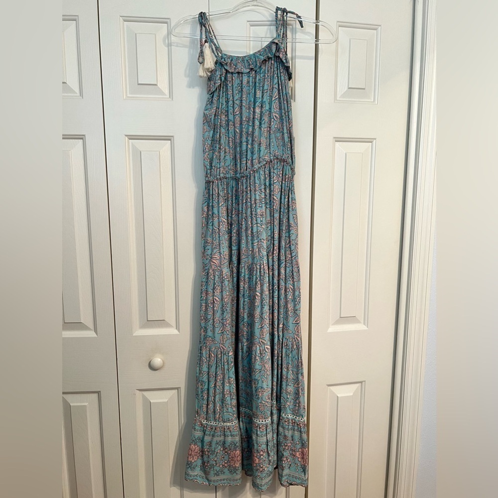 Cassia Boho Border Print Maxi Dress Size Small - Picture 5 of 9